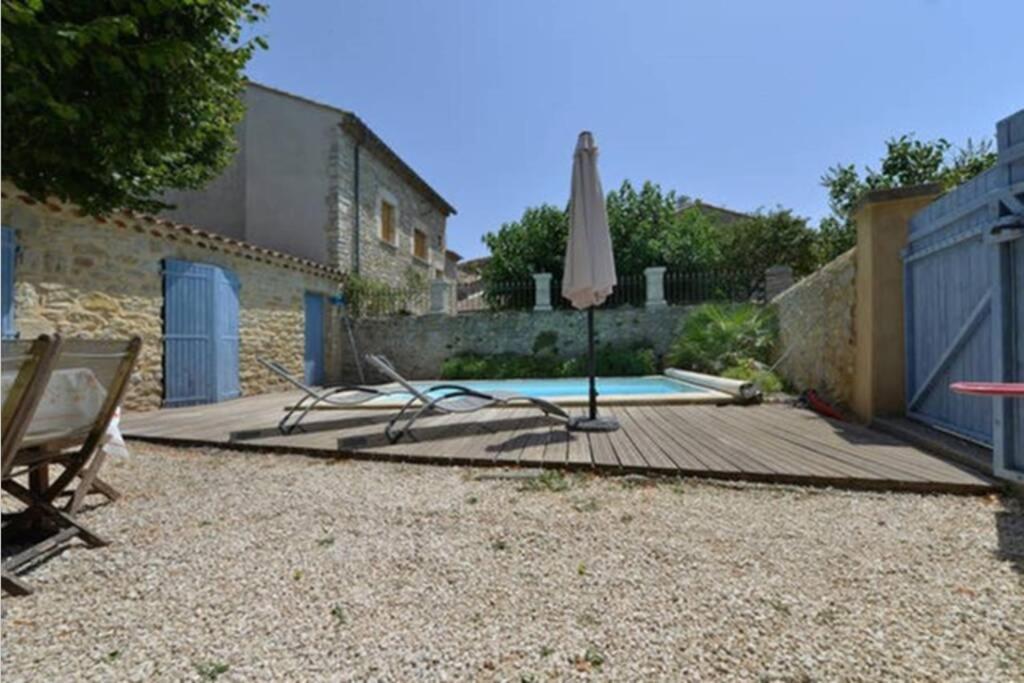 Maison De Plain Pied Pour 4 Pers Piscine Lussan Lussan  Exterior foto
