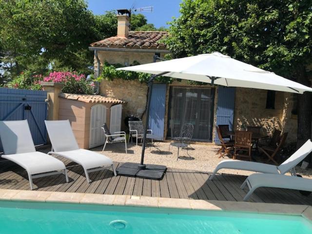Maison De Plain Pied Pour 4 Pers Piscine Lussan Lussan  Exterior foto